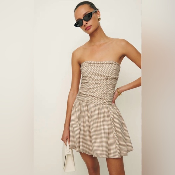 Reformation Dresses & Skirts - Reformation Clea Strapless Dress Size 12 (size tag cut off)